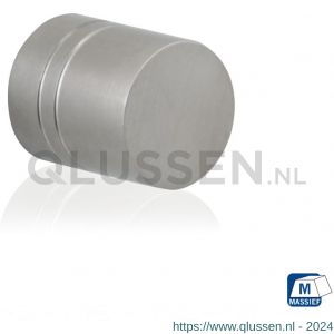 GPF Bouwbeslag RVS 5510.20 meubelknop rond 20 mm hoogte 23 mm RVS geborsteld GPF551009020