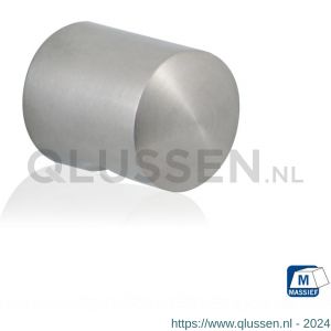 GPF Bouwbeslag RVS 5515.20 meubelknop rond 20 mm hoogte 28 mm RVS geborsteld GPF551509020