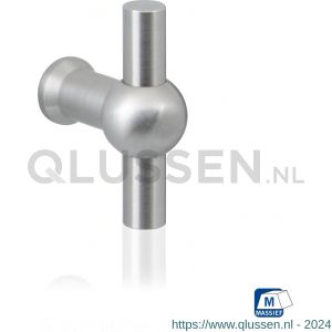 GPF Bouwbeslag RVS 5565.40 meubelknop Hipi 10 mm hoogte 40 mm RVS geborsteld GPF556509040