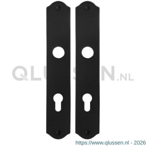 GPF Bouwbeslag Smeedijzer 6100.22 PC72 schild 238x41x4 mm PC72 smeedijzer zwart GPF610022142