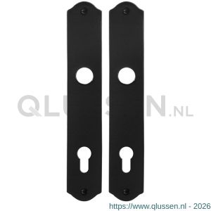 GPF Bouwbeslag Smeedijzer 6100.22 PC85 schild 238x41x4 mm PC85 smeedijzer zwart GPF610022152