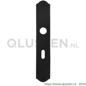 GPF Bouwbeslag Smeedijzer 6100.22L/R BB56 deurkruk gatdeel schild 238x41x4 mm BB56 links-rechtswijzend smeedijzer zwart GPF610022201