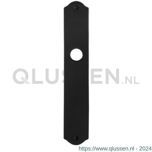 GPF Bouwbeslag Smeedijzer 6100.22L/R blind deurkruk gatdeel schild 238x41x4 mm blind links-rechtswijzend smeedijzer zwart GPF610022200