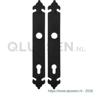 GPF Bouwbeslag Smeedijzer 6100.25 PC92 langschild 291x41x4 mm PC92 smeedijzer zwart GPF610025162