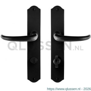 GPF Bouwbeslag Smeedijzer 6205.60 WC72/8 Uhka deurkruk op schild 238x41x4 mm WC72/8 smeedijzer zwart GPF6205600886-22