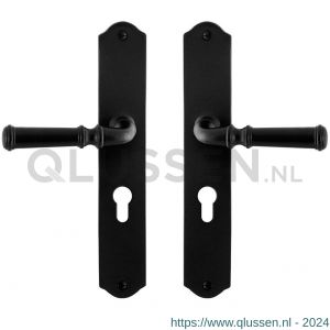 GPF Bouwbeslag Smeedijzer 6220.60 PC55 Meri deurkruk op schild 238x41x4 mm PC55 smeedijzer zwart GPF6220600132-22