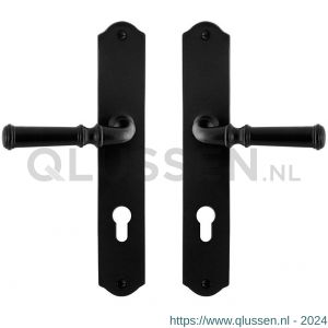 GPF Bouwbeslag Smeedijzer 6220.60 PC72 Meri deurkruk op schild 238x41x4 mm PC72 smeedijzer zwart GPF6220600142-22