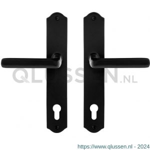 GPF Bouwbeslag Smeedijzer 6235.60 PC92 Ilo deurkruk op schild 238x41x4 mm PC92 smeedijzer zwart GPF6235600162-22