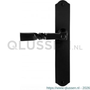 GPF Bouwbeslag Smeedijzer 6245.60L/R blind Nokka deurkruk gatdeel op schild 238x41x4 mm links-rechtswijzend smeedijzer zwart GPF6245600200-22