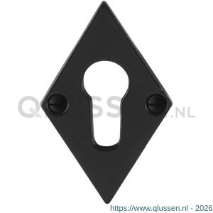 GPF Bouwbeslag Smeedijzer 6902.07 cilinderrozet ruit 83x52x4 mm smeedijzer zwart GPF690207108