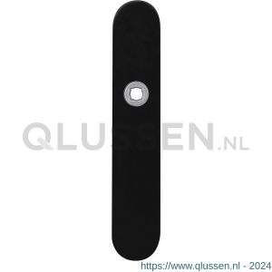 GPF Bouwbeslag ZwartWit 8100.20R BB56 deurkruk gatdeel rechtswijzend langschild afgerond 218x40x8,5 mm BB56 zwart GPF810020301