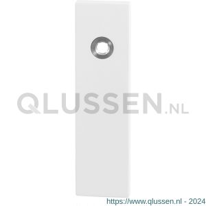 GPF Bouwbeslag ZwartWit 8100.55 WC55/8 groot kortschild rechthoekig enkelverend 169x46x8,5 mm WC55/8 grote knop wit GPF810055855