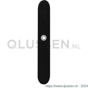 GPF Bouwbeslag ZwartWit 8100.70R XL BB56 deurkruk gatdeel rechtswijzend langschild XL afgerond 282x40x8,5 mm BB56 zwart GPF810070301