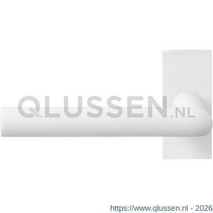 GPF Bouwbeslag ZwartWit 8212.62-01L Toi deurkruk gatdeel op rechthoekige rozet 70x32x10 mm linkswijzend wit GPF8212620200-01