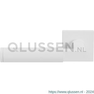 GPF Bouwbeslag ZwartWit 8214.62-02L Kuri deurkruk gatdeel op vierkant rozet 50x50x8 mm linkswijzend wit GPF8214620200-02