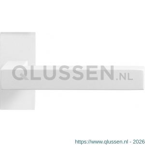 GPF Bouwbeslag ZwartWit 8218.62-01R Zaki+ deurkruk gatdeel op rechthoekige rozet 70x32x10 mm rechtswijzend wit GPF8218620300-01