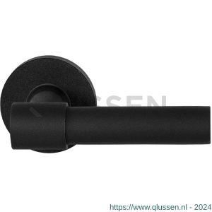 GPF Bouwbeslag ZwartWit 8234.61-00 Hipi Deux+ deurkruk op rond rozet 50x8 mm zwart GPF8234610100-00