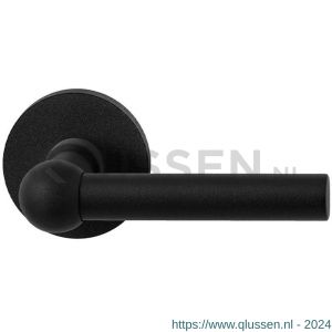 GPF Bouwbeslag ZwartWit 8235.61-00 Hipi deurkruk op ronde rozet 50x8 mm zwart GPF8235610100-00