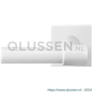 GPF Bouwbeslag ZwartWit 8236.62-02L Hipi Deux+ deurkruk gatdeel op vierkant rozet 50x50x8 mm linkswijzend wit GPF8236620200-02