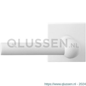 GPF Bouwbeslag ZwartWit 8237.62-02L Hipi deurkruk gatdeel op vierkant rozet 50x50x8 mm linkswijzend wit GPF8237620200-02