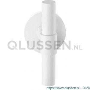 GPF Bouwbeslag ZwartWit 8239.62-00L/R Hipi Deux kruiskruk gatdeel op rond rozet 50x8 mm links-rechtswijzend wit GPF8239620200-00