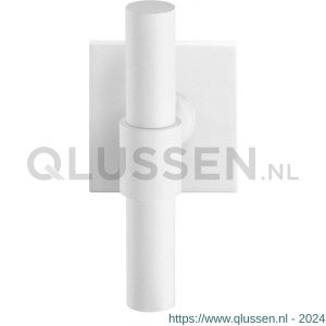 GPF Bouwbeslag ZwartWit 8239.62-02 Hipi Deux kruiskruk op vierkant rozet 50x50x8 mm wit GPF8239620100-02