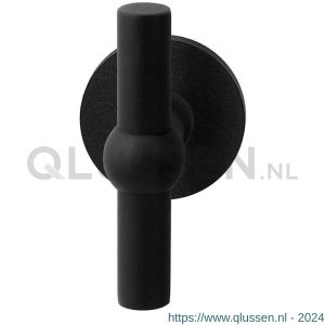 GPF Bouwbeslag ZwartWit 8240.61-00 Hipi kruiskruk op rond rozet 50x8 mm zwart GPF8240610100-00