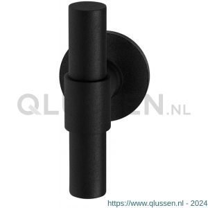 GPF Bouwbeslag ZwartWit 8241.61-00 Hipi Deux+ kruisknop vast met knopvastzetter op rond rozet 50x8 mm zwart GPF8241610400-00