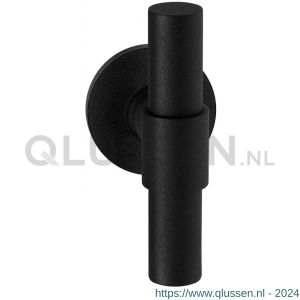 GPF Bouwbeslag ZwartWit 8241.61-00L/R Hipi Deux+ kruiskruk gatdeel op rond rozet 50x8 mm links-rechtswijzend zwart GPF8241610200-00