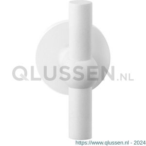 GPF Bouwbeslag ZwartWit 8242.62-00L/R Hipi kruiskruk gatdeel op rond rozet 50x8 mm links-rechtswijzend wit GPF8242620200-00