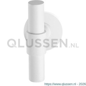 GPF Bouwbeslag ZwartWit 8243.62-40 Hipi Deux+ kruisknop gatdeel vast met knopvastzetter op rond rozet 50x8 mm wit GPF8243620400-00