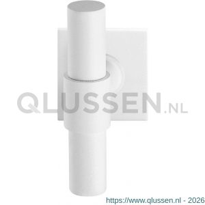 GPF Bouwbeslag ZwartWit 8243.62-02R Hipi Deux+ kruiskruk gatdeel op vierkant rozet 50x50x8 mm rechtswijzend wit GPF8243620300-02