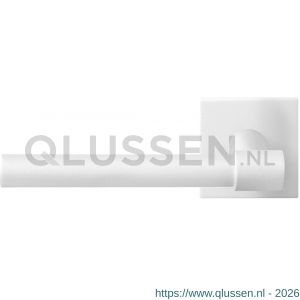 GPF Bouwbeslag ZwartWit 8246.62-02L Hipi Deux deurkruk gatdeel op vierkant rozet 50x50x8 mm linkswijzend wit GPF8246620200-02