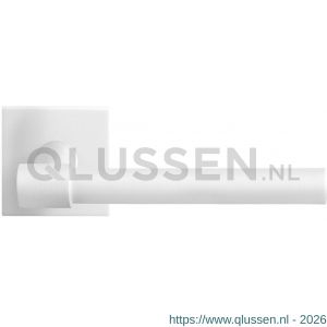 GPF Bouwbeslag ZwartWit 8246.62-02R Hipi Deux deurkruk gatdeel op vierkant rozet 50x50x8 mm rechtswijzend wit GPF8246620300-02