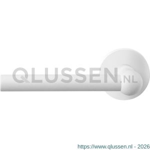 GPF Bouwbeslag ZwartWit 8247.62-00L/R Hipi deurkruk gatdeel op rond rozet 50x8 mm links-rechtswijzend wit GPF8247620200-00