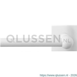 GPF Bouwbeslag ZwartWit 8247.62-02L Hipi deurkruk gatdeel op vierkant rozet 50x50x8 mm linkswijzend wit GPF8247620200-02