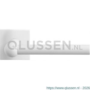 GPF Bouwbeslag ZwartWit 8247.62-02R Hipi deurkruk gatdeel op vierkant rozet 50x50x8 mm rechtswijzend wit GPF8247620300-02