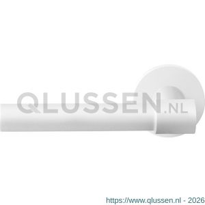 GPF Bouwbeslag ZwartWit 8249.62-00L/R Hipi Deux+ deurkruk gatdeel op rond rozet 50x8 mm links-rechtswijzend wit GPF8249620200-00
