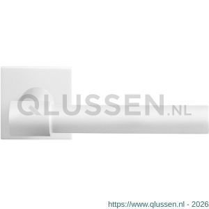 GPF Bouwbeslag ZwartWit 8249.62-02R Hipi Deux+ deurkruk gatdeel op vierkant rozet 50x50x8 mm rechtswijzend wit GPF8249620300-02
