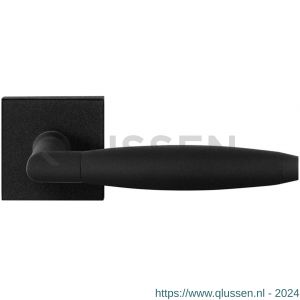 GPF Bouwbeslag ZwartWit 8266.61-02 Ika XL deurkruk op vierkante rozet 50x50x8 mm zwart GPF8266610100-02