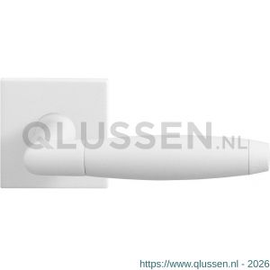 GPF Bouwbeslag ZwartWit 8267.62-02R Ika deurkruk gatdeel op vierkant rozet 50x50x8 mm rechtswijzend wit GPF8267620300-02
