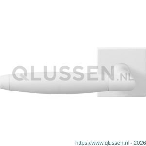 GPF Bouwbeslag ZwartWit 8268.62-02L Ika XL deurkruk gatdeel op vierkant rozet 50x50x8 mm linkswijzend wit GPF8268620200-02