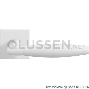 GPF Bouwbeslag ZwartWit 8268.62-02R Ika XL deurkruk gatdeel op vierkant rozet 50x50x8 mm rechtswijzend wit GPF8268620300-02