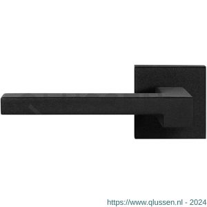 GPF Bouwbeslag ZwartWit 8285.61-02L Raa deurkruk gatdeel op vierkant rozet 50x50x8 mm linkswijzend zwart GPF8285610200-02