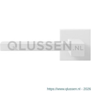 GPF Bouwbeslag ZwartWit 8287.62-02L Raa deurkruk gatdeel op vierkant rozet 50x50x8 mm linkswijzend wit GPF8287620200-02