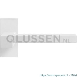GPF Bouwbeslag ZwartWit 8287.62-01 Raa deurkruk op rechthoekige rozet 70x32x10 mm wit GPF8287620100-01