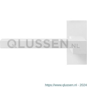 GPF Bouwbeslag ZwartWit 8287.62-01L Raa deurkruk op rechthoekige rozet 70x32x10 mm linkswijzend wit GPF8287620200-01