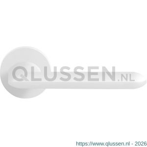 GPF Bouwbeslag ZwartWit 8292.62-00R Wini deurkruk gatdeel op rond rozet 50x8 mm rechtswijzend wit GPF8292620300-00