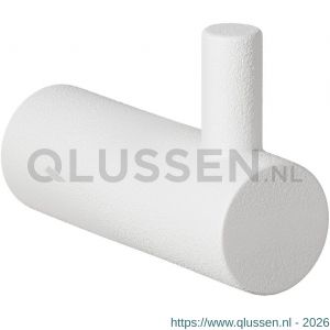 GPF Bouwbeslag ZwartWit 8705.62 jas- en handdoekhaak 40x14 mm wit GPF870562000