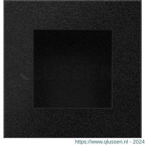 GPF Bouwbeslag ZwartWit 8714.61D schuifdeurkom vierkant 60x60 mm zwart GPF87146100D
